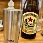 中華そば ココカラサキゑ - 瓶ビール 500円