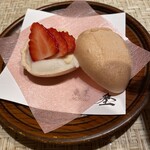 魚菜 基 - （８）甘味　苺最中