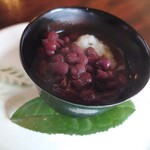 ふくべ三 - 歪みましたが,よもぎ餅おぜんざい♪です(*´σｰ｀)