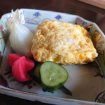 ふくべ三 - ラディッシュも胡瓜も冬玉葱も美味しいですょ(*´・ω-)b 何もかけなくても玉子焼きは食べれます((o(^∇^)o))