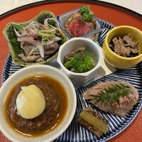 かわらまち 花ざくろ 川原町店 - 飛騨牛前菜盛り合わせ