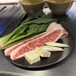 大阪 京橋 鉄板焼 ステーキ 玄牛 - すき焼き