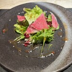 大阪 京橋 鉄板焼 ステーキ 玄牛 - グリーンサラダ