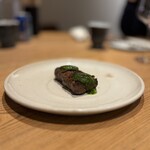 なぎさのハンバーガー - ブラックアンガス牛サーロインの薪火焼き