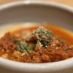 なぎさのハンバーガー - 和牛トリッパのトマト煮込み