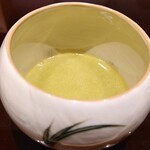 肉料理ふくなが - 当帰と青豆のスープ