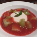 私房菜 きた川 - それぞれの食感や味わいもさることながら、苺のソースが絶品♡一体何粒の苺がソースにとけているのでしょうか。