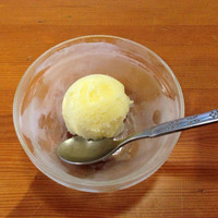 とんかつ まい泉 青山本店 - デザートは夏みかんのシャーベット