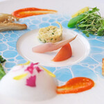 Héritage by Kei Kobayashi - ランチコース 17800円 のアシェットレギューム 12種類の野菜の前菜
