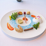 Héritage by Kei Kobayashi - ランチコース 17800円 のアシェットレギューム 12種類の野菜の前菜