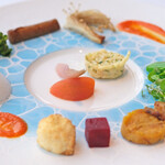 Héritage by Kei Kobayashi - ランチコース 17800円 のアシェットレギューム 12種類の野菜の前菜