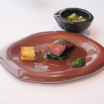 Héritage by Kei Kobayashi - ランチコース 17800円 の群馬県産の赤城牛のランプ肉 牛肉の赤ワインソース