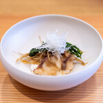 柚木元 - 2025.3 穴熊すき焼き仕立て 牛蒡 春菊 細かく叩いた長芋