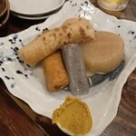 戸張屋 - 王道おでん5種盛り