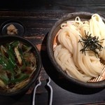 山元麺蔵 - 牛のホルモンのつけ麺、大盛り