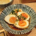 肉豆冨とレモンサワー 大衆食堂 安べゑ - 麻薬玉子 (2025.03.08)