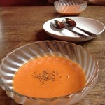チキンハート - ランチに付いてるガスパチョ♪
