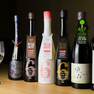 60種以上の多彩な日本酒をご用意！プレミアムな「新政」も