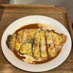 マスタードポークのチーズオーブン焼き