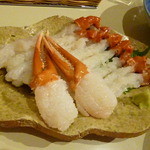 シロクマ食堂 - 紅ズワイ刺身　2014.7.6