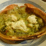 シロクマ食堂 - 紅ズワイ甲羅焼き2014.7.6