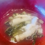 柚木元 - ⑮【止鍋】
      月輪熊白湯スープのシャブシャブ
      2Rd目：バラ+すんき漬け（赤蕪の茎を乳酸発酵させた漬物？）