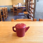 やぶ善 - 途中で提供してくれる"蕎麦湯"。