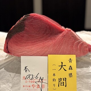 豊洲やま幸の鮮度抜群天然生本鮪と、お好みで選べる肉厚鰻を堪能