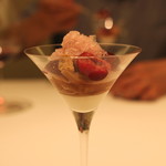 カンテサンス - リュバーブとアメリカンチェリーのクープ　(2014/07)