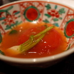 くろぎ - 炊合せ トマト 鴨肉