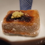 くろぎ - 先附 焼胡麻豆腐 山葵