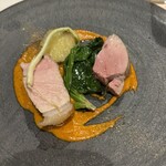 filo - 白金豚骨付きロースのグリル　パプリカソース