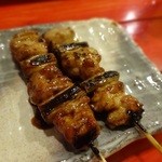 Sumibi Yakitori Gin - ねぎ間（タレ）250円