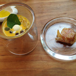 イル ギオットーネ ディ ピュー - グアンチャーレで巻いた帆立と冷たいかぼちゃのスープ