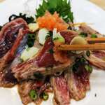 大船海鮮食堂 魚福 - まぐろホホ肉炙り（アップ）