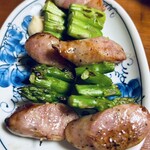 喜平 - ウインナーアスパラ焼き