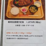 いのしか亭 - メニュー(その２)。