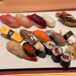 鮨政庭 門街店 - ランチ握り、お腹も満足！