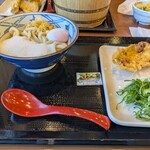 丸亀製麺 - とろろ半熟たまご+豚天