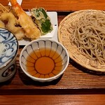 〆蕎麦 千花庵 - 天ざる