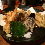 ジロー - 天ぷら盛合せに穴子プラス