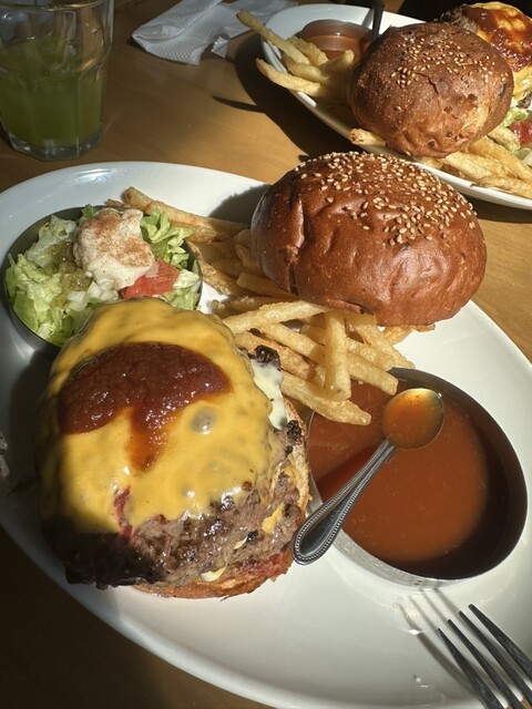 ハンバーガーショップ ザ バーガーショップ 393 BURGER 犬OK】美味しいハンバーガーが