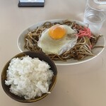 楽乎亭 - 料理写真:日田焼@580+玉子@60+ご飯@130