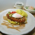 遊木民族 - チキンカツサン丼