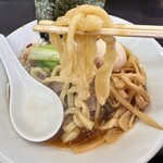 自家製手打ち麺 禿 - 自家製極太麺
