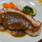 キッチン ブルー グローブ - 反対側から、シャリアピンソースはタップリ！