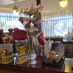 キッチン ブルー グローブ - レジ横の置物