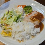 キッチン ブルー グローブ - 最後のワンプレート