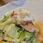 キッチン ブルー グローブ - 最後はポテサラ、サラダをご飯代わりにして