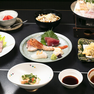 法事やお食い初め膳にふさわしい、海鮮づくしのコースをご用意